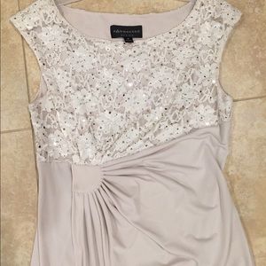 Connected tan petite dress